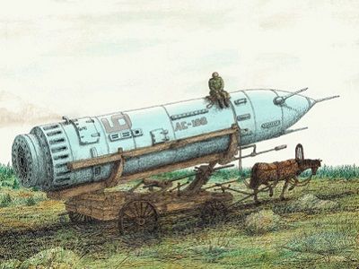 Ракета на конной тяге. Фото: deafnet.ru